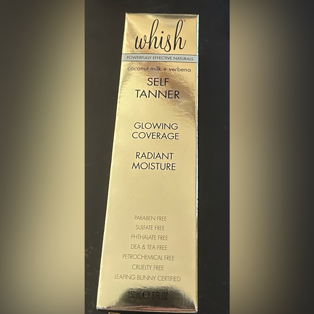 Brand New Whish self tanner with gift box. 5 fl oz